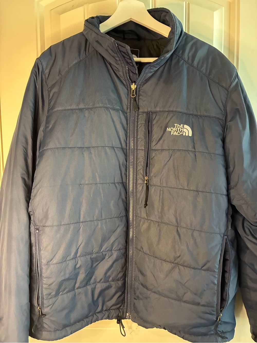 The North Face Men's Slate Blue Quilted Puffer Jacket